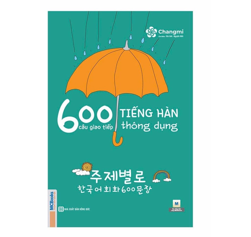 Ảnh bìa của sách 600 câu giao tiếp tiếng Hàn thông dụng