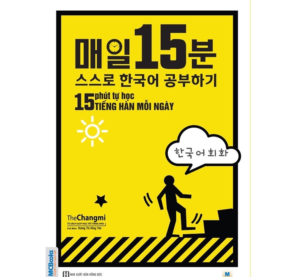 Sách 15 phút tự học học tiếng Hàn mỗi ngày