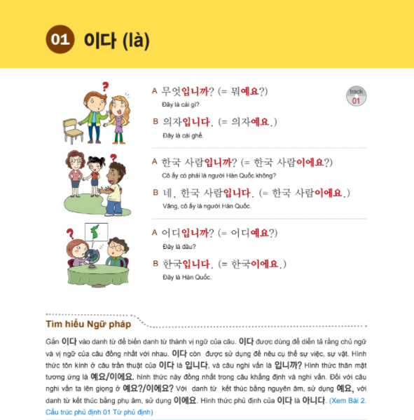 Sách ngữ pháp tiếng Hàn thông dụng sơ cấp