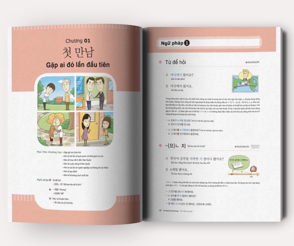 Nội dung của sách học tiếng Hàn thật là đơn giản trình độ Sơ cấp