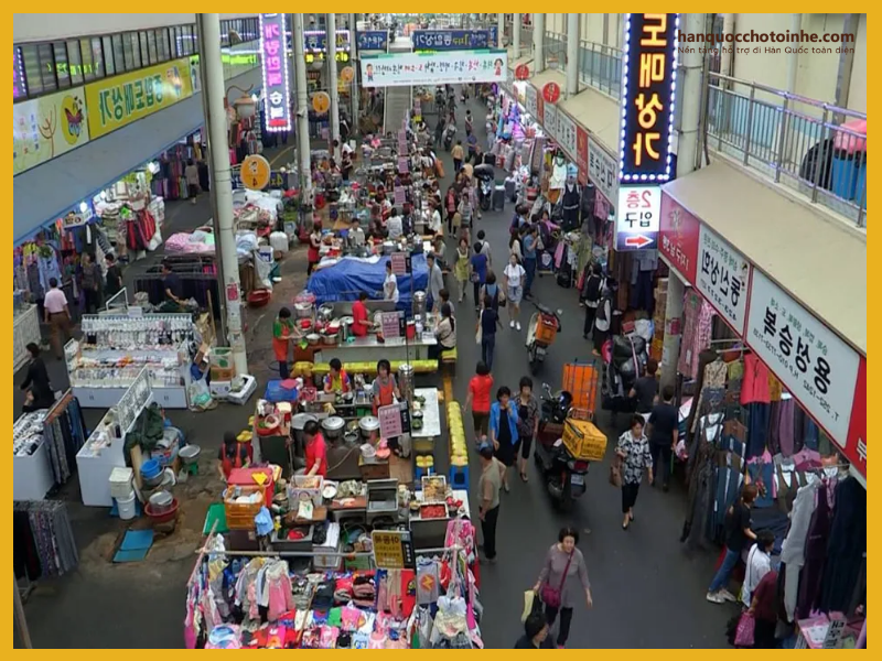 Khu chợ tại thành phố Daegu