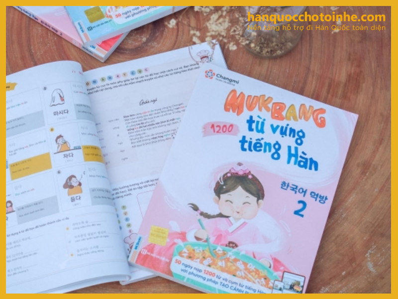 HHieeju quả cụa bộ sách Mukbang từ vựng tiếng Hàn