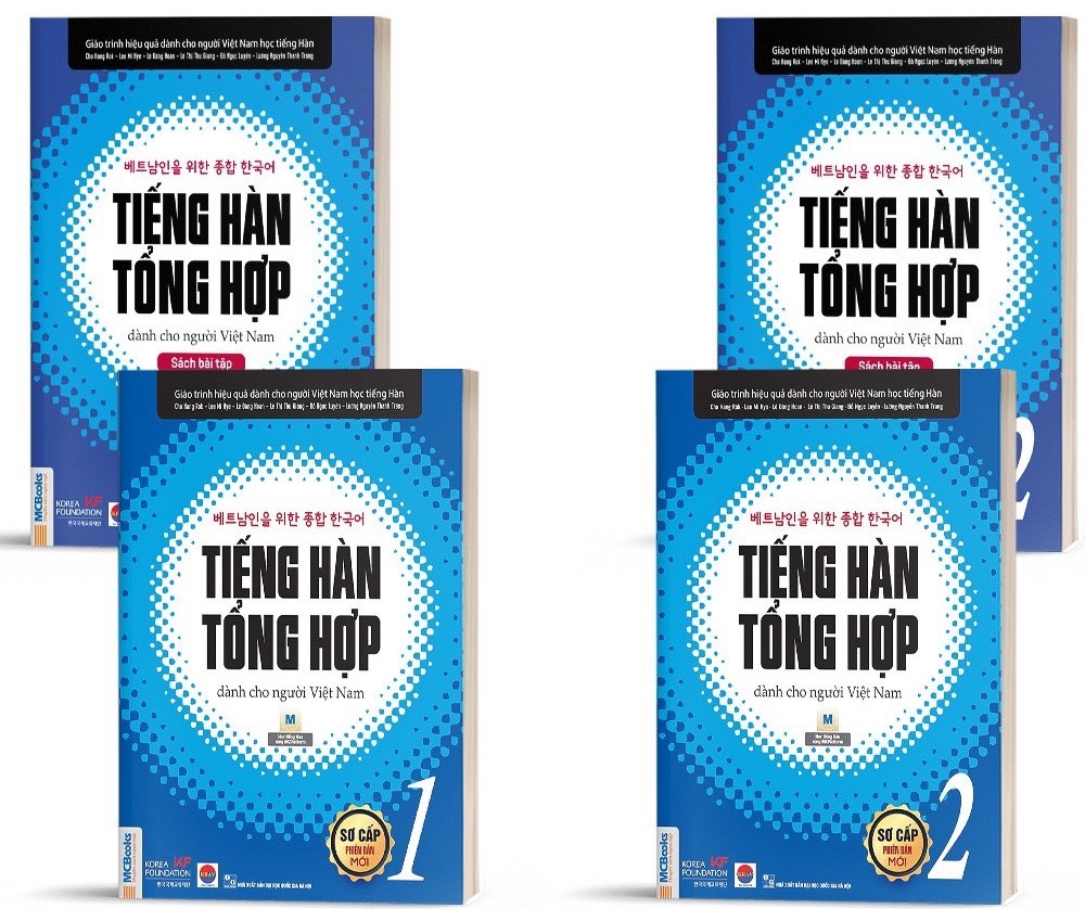 Bộ giáo trình tiếng Hàn tổng hợp sơ cấp 1 và 2