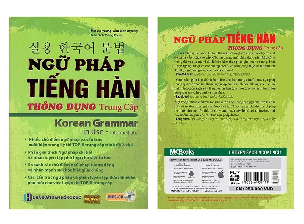 Sổ tay học ngữ pháp tiếng Hàn siêu hiệu quả