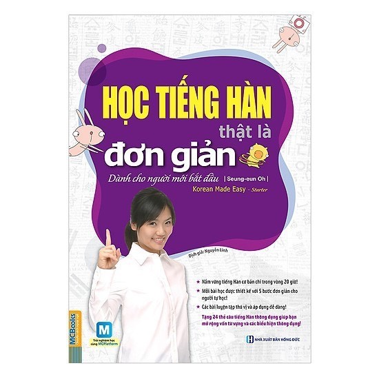 Sách Học tiếng Hàn thật là đơn giản dành cho người mới bắt đầu