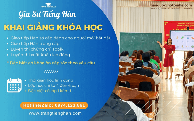 Gia sư tiếng Hàn Cần Thơ