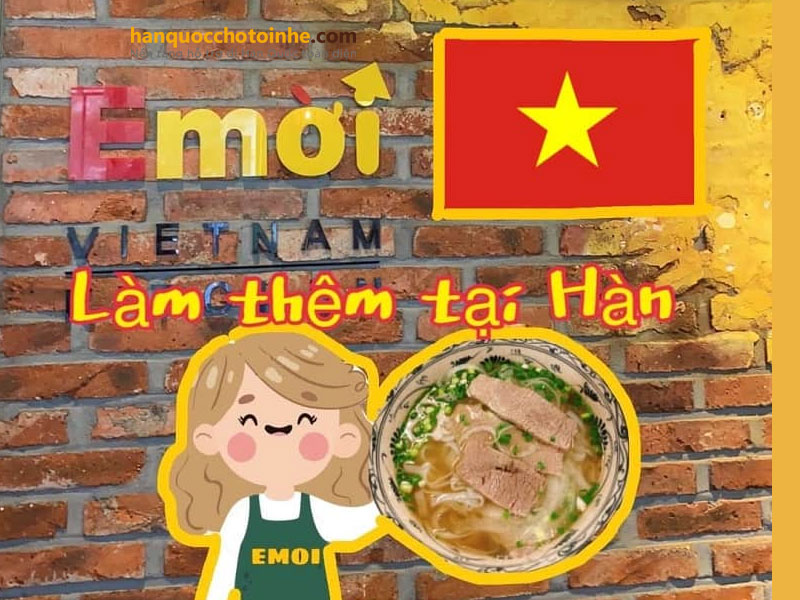 Làm thêm khi du học Hàn Quốc