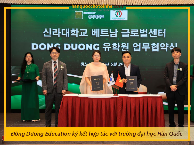 Đông Dương Education ký kết hợp tác với trường đại học Hàn Quốc